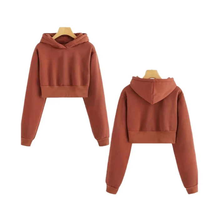 Custom Crop Top Hoodies